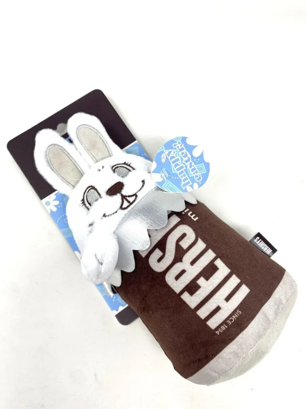 HERSHEY'S Easter Chocolate Bar Bunny Plush Dog Toy Squeaker Gift Playtime